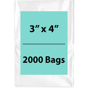 Clear Poly Bags Flat thickness: 6 Mil Size:  3 inch X 4 inch